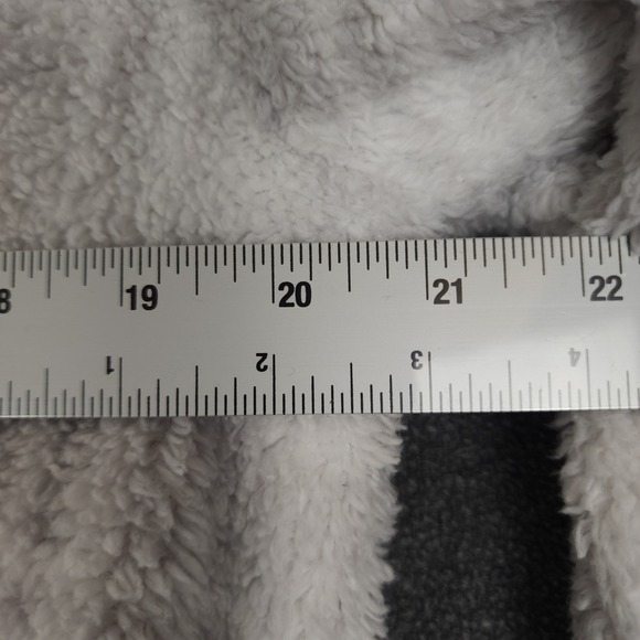 Eddie Bauer Plaid Sherpa Fleece Pullover Women's Medium M Button Front - Picture 3 of 10